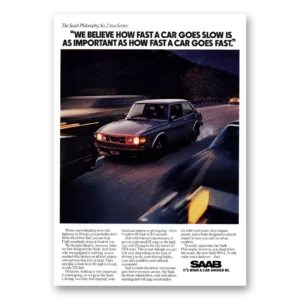 1975 Saab Print Ad | Car Goes Slow