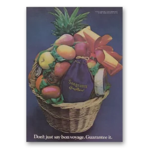 1976 Crown Royal Print Ad | Say Bon Voyage