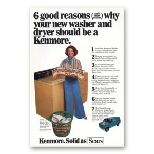 1976 Sears Washer Print Ad | Kenmore