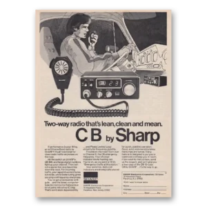 1976 Sharp CB Radio Print Ad | Two Way Radio