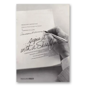 1976 Sheaffers Triumph Pen Print Ad | Signs It