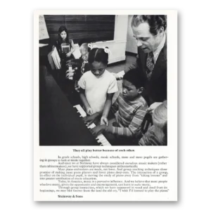 1976 Steinway Piano Print Ad | Play Better