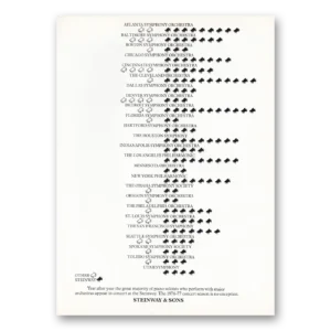 1976 Steinway Piano Print Ad | Soloists