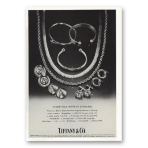 1976 Tiffany & Co Print Ad | Christmas Gifts Sterling