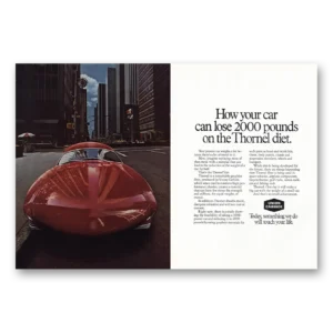 1976 Union Carbide Print Ad | Thornel Diet