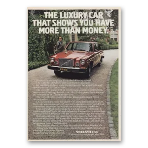 1975 Volvo 164 Print Ad | More Than Money