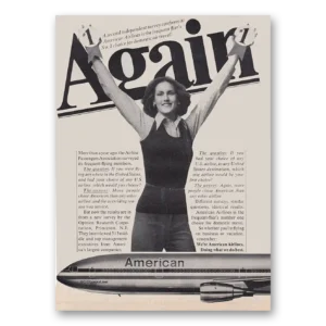 1977 American Airlines Print Ad | Independent Survey