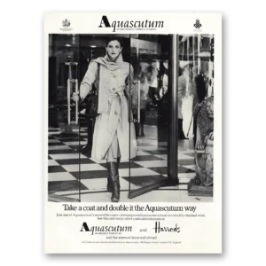 1977 Aquascutum Print Ad | Coat Double It