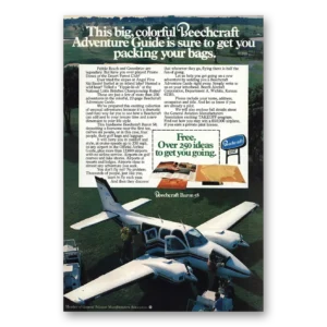 1977 Beechcraft Baron Print Ad | Big Colorful