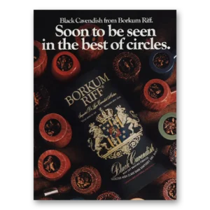 1977 Borkum Riff Print Ad | Black Cavendish