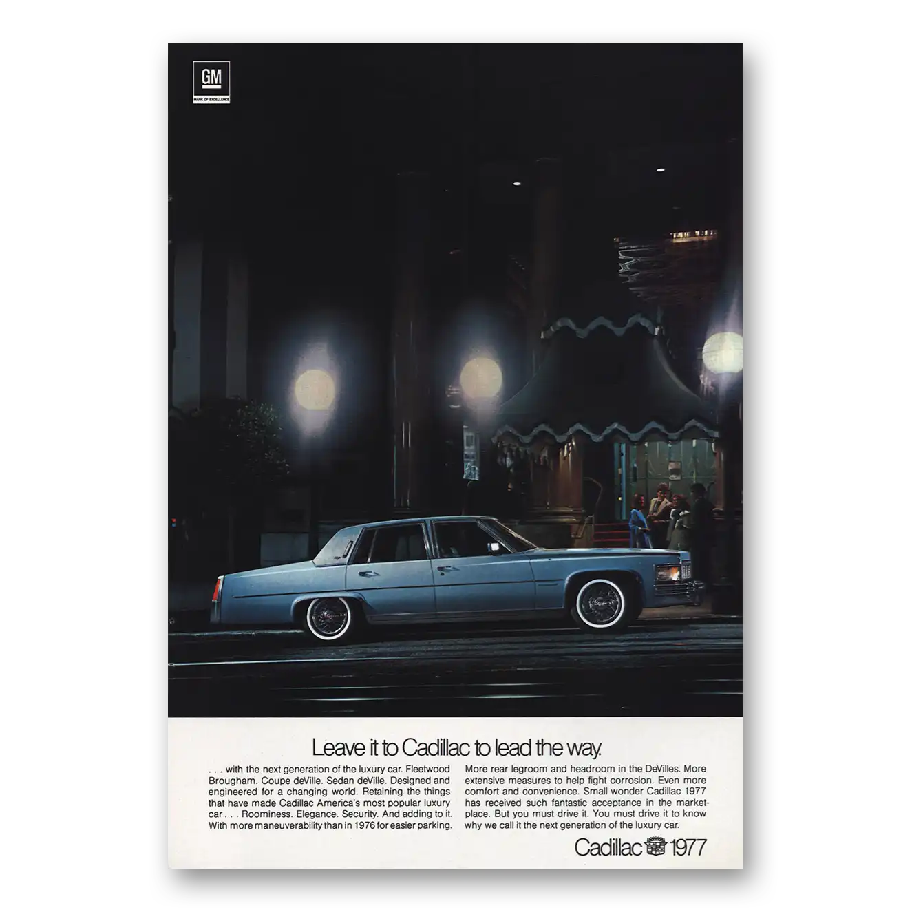 1977 Cadillac DeVille Print Ad | Brougham Coupe