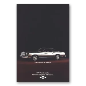 1976 Chevrolet Monte Carlo Print Ad | Original