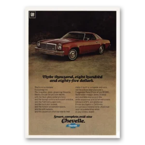 1977 Chevrolet Chevelle Print Ad | Three Thousand