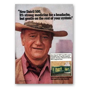 1977 Datril Print Ad | John Wayne
