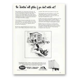 1977 Dorsey Trailers Print Ad | Watch Out