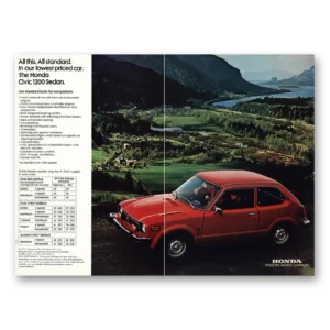 1977 Honda Civic Print Ad | All Standard