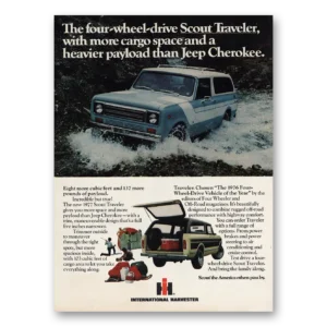 1977 International Harvester Scout Print Ad | Cargo Space