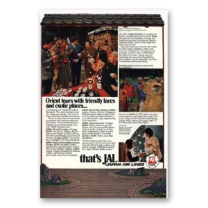 1977 Japan Air Lines Print Ad | Orient Holidays