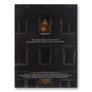 1977 Johnnie Walker Black Label Print Ad | College Any Easier