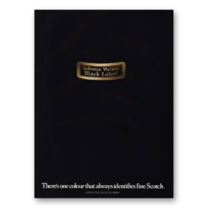 1977 Johnnie Walker Black Label Print Ad | Always Identifies