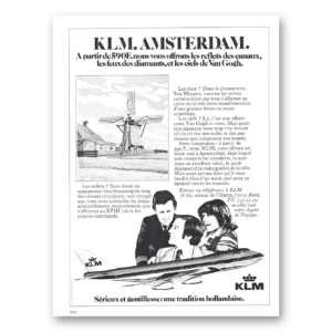 1977 KLM Royal Dutch Airlines Print Ad | Amsterdam