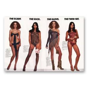 1977 Knitmaster Print Ad | Scarf Sock