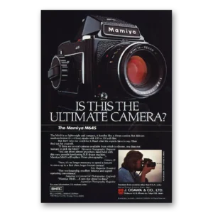 1977 Mamiya Camera Print Ad | Ultimate Camera