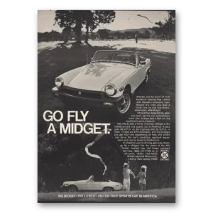 1977 MG Midget Print Ad | Fly Midget