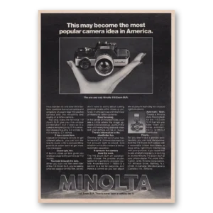 1977 Minolta Camera Print Ad | Popular Camera