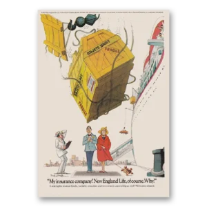 1977 New England Mutual Life Insurance Print Ad | Objects Dart