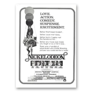 1977 Nickelodeon Movie Promo Print Ad | Ryan Oneal