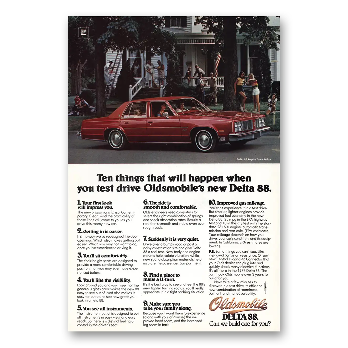 1977 Oldsmobile Delta 88 Print Ad | Ten Things