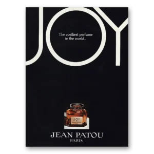 1977 Joy de Jean Patou Perfume Print Ad | Costliest Perfume World