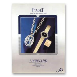 1977 Piaget Watches Print Ad | Chez Les Plus