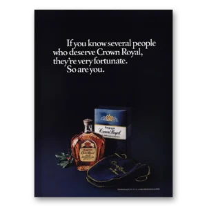 1977 Crown Royal Print Ad | Several People