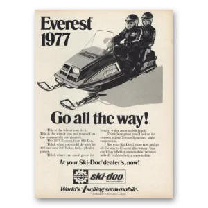 1977 Ski-Doo Print Ad | Everest