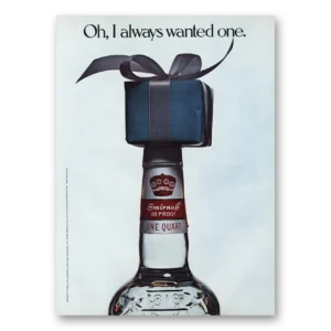 1977 Smirnoff Vodka Print Ad | Wanted One