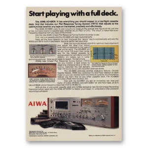 1978 Aiwa Print Ad | Full Deck