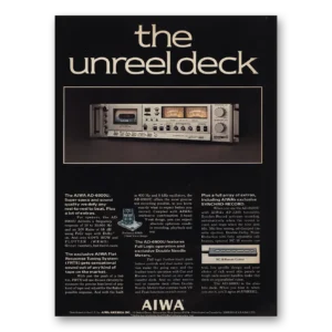 1978 Aiwa Print Ad | The Unreel Deck