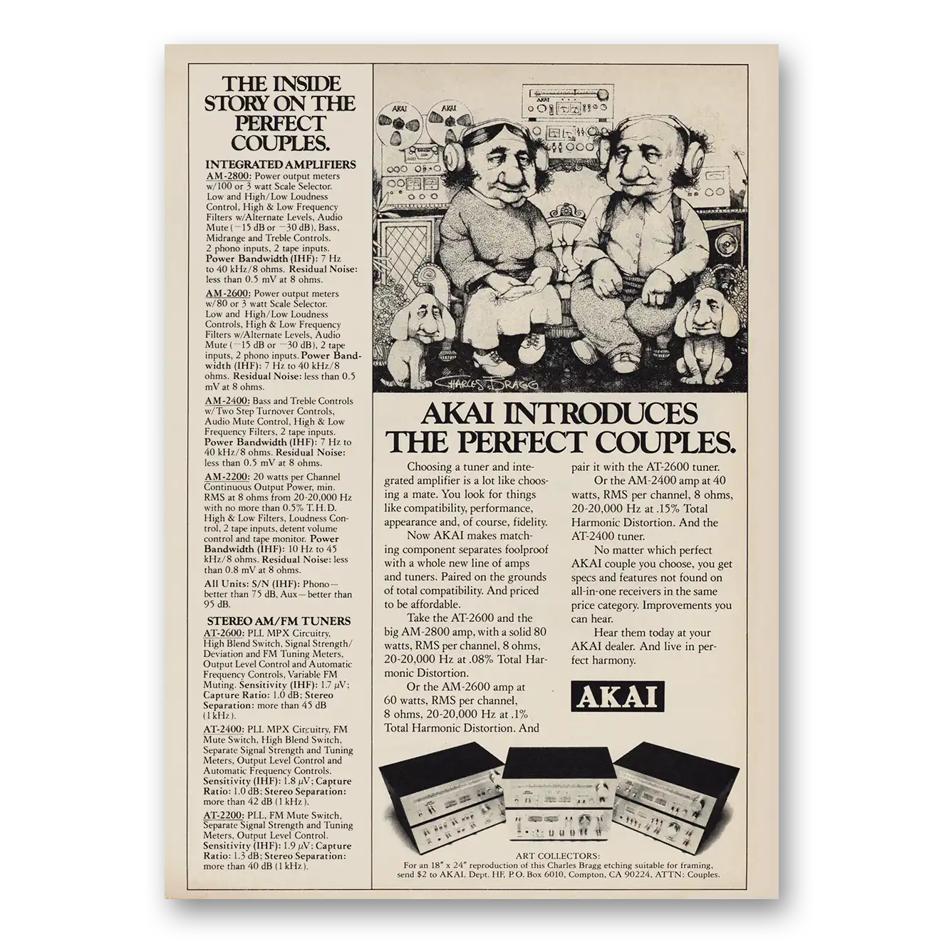 1978 Akai Receivers Print Ad | Perfect Couples