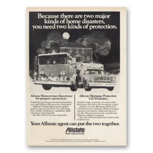 1978 Allstate Insurance Print Ad | Home Disasters