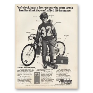 1978 Allstate Insurance Print Ad | Young Families