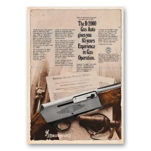 1978 Browning Arms Print Ad | Gas Auto