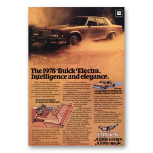 1978 Buick Electra Print Ad | Intelligence Elegance