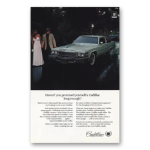 1978 Cadillac Print Ad | Promised Yourself