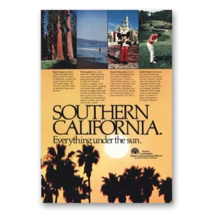 1978 Southern California Print Ad | Under Sun