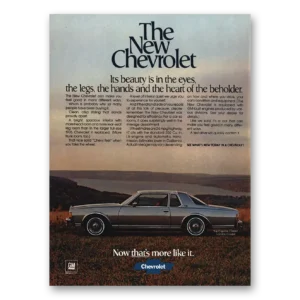 1978 Chevrolet Caprice Print Ad | Eyes Legs Hands