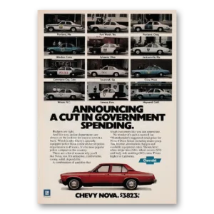 1978 Chevrolet Nova Print Ad | Government