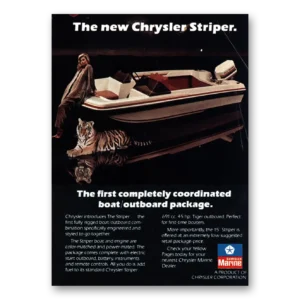1978 Chrysler Marine Print Ad | Marine Striper