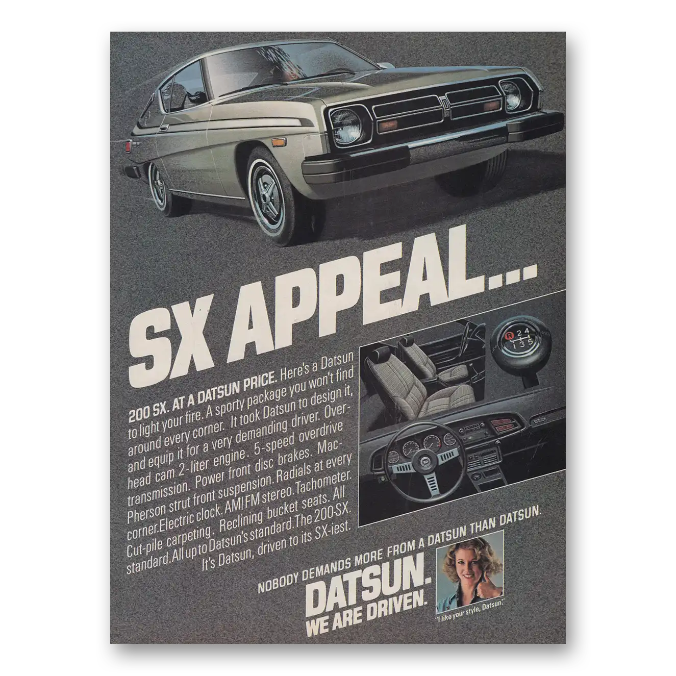 1977 Datsun 200SX Print Ad | Appeal